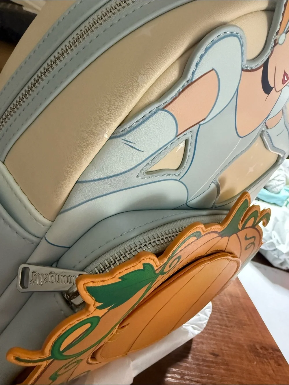 Loungefly Disney Cinderella Ballgown Pumpkin Mini Backpack - Picture 16 of 16